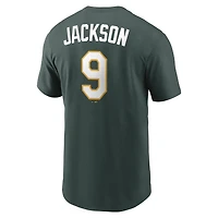 T-shirt Nike Reggie Jackson vert Oakland Athletics Cooperstown Collection pour homme, nom et numéro