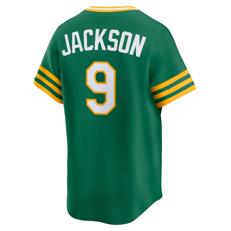 Men's Nike Reggie Jackson Kelly Green Oakland Athletics Cooperstown Collection Limited Jersey