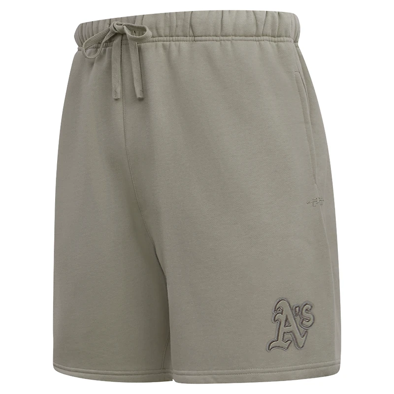 Men's Pro Standard Pewter Athletics Neutral Fleece Shorts