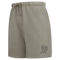 Men's Pro Standard Pewter Athletics Neutral Fleece Shorts