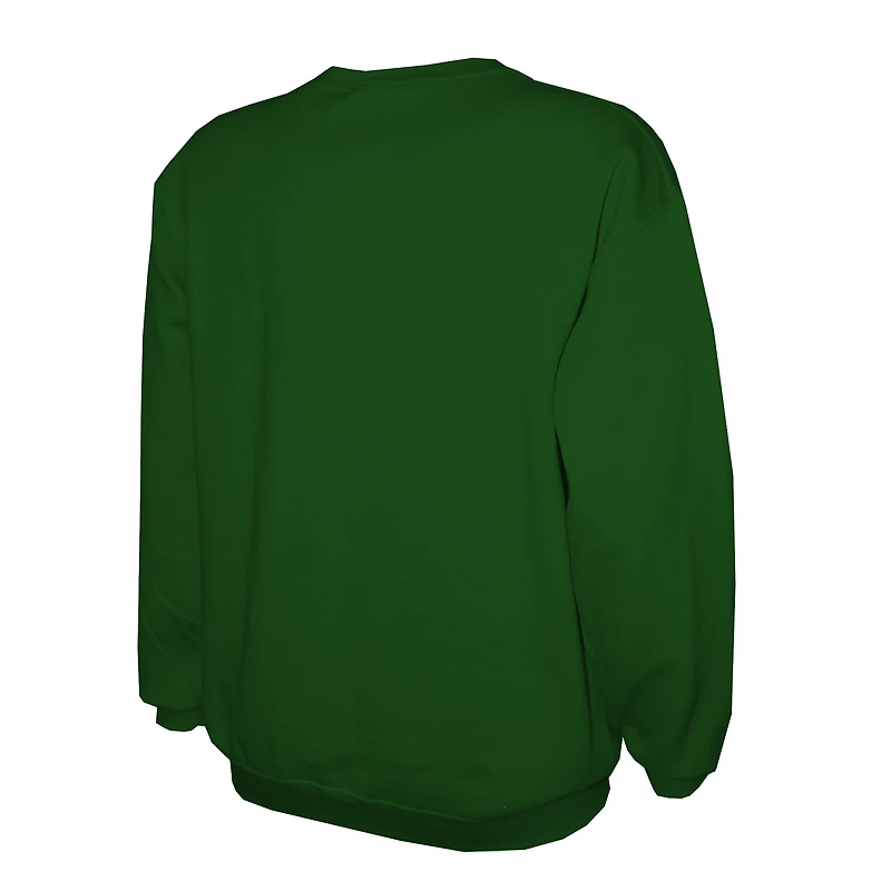 Sweat-shirt ras du cou léger vert Stitches pour homme des Oakland Athletics