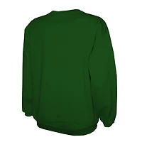 Men's Stitches Green Oakland Athletics Lightweight Crew Sweatshirt