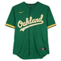 Nick Kurtz Oakland Athletics Autographed Green Nike Replica Jersey