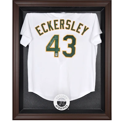 Oakland Athletics Brown Framed Logo Jersey Display Case