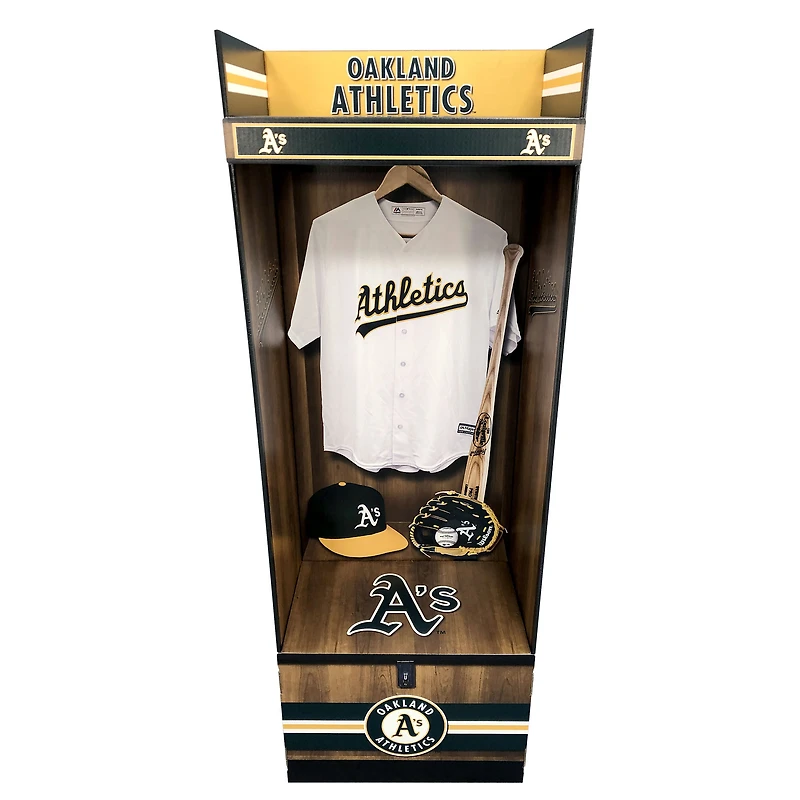 Oakland Athletics Corrugated Linerboard Sports Locker - LockerSource