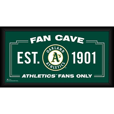 Oakland Athletics Framed 10" x 20" Fan Cave Collage