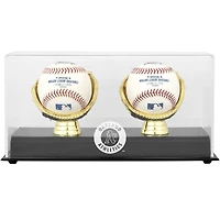 Vitrine de présentation du double logo de baseball des Oakland Athletics Gold Glove