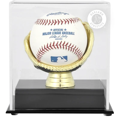 Présentoir pour une balle de baseball Oakland Athletics, logo Gant d'or
