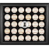Oakland Athletics Logo Black Framed 30-Ball Display Case