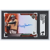 Reggie Jackson Oakland Athletics Autographed 2016 Topps Tribute Orange #TA-RJ #8/25 SGC Authenticated 9 Card