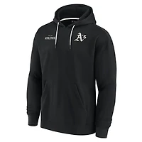 Sweat à capuche unisexe en polaire ultra douce Oakland Athletics Elements noir Fanatics