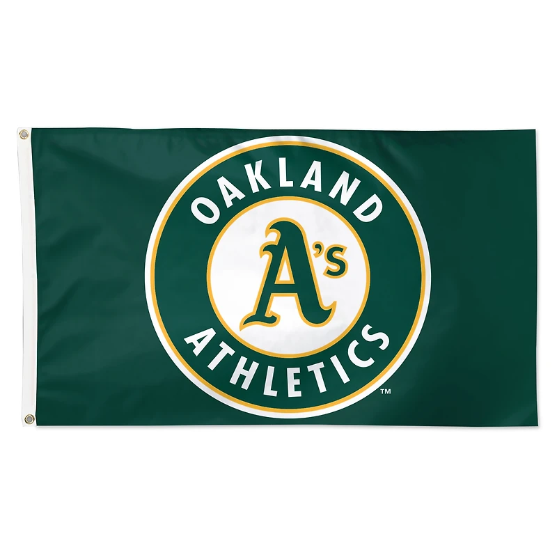 WinCraft Oakland Athletics 3' x 5' Drapeau simple face avec logo principal