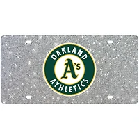 WinCraft Oakland Athletics Acrylic Glitter License Plate