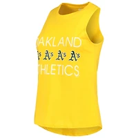 Ensemble de nuit Concepts Sport vert/or Oakland Athletics Meter Muscle (débardeur et pantalon) pour femme