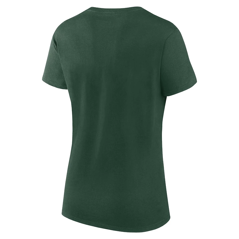 Ensemble de t-shirts supporter des Oakland Athletics vert/or pour femmes Fanatics