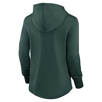 Sweat à capuche Nike Oakland Athletics Authentic Collection Pregame Performance pour femme, vert