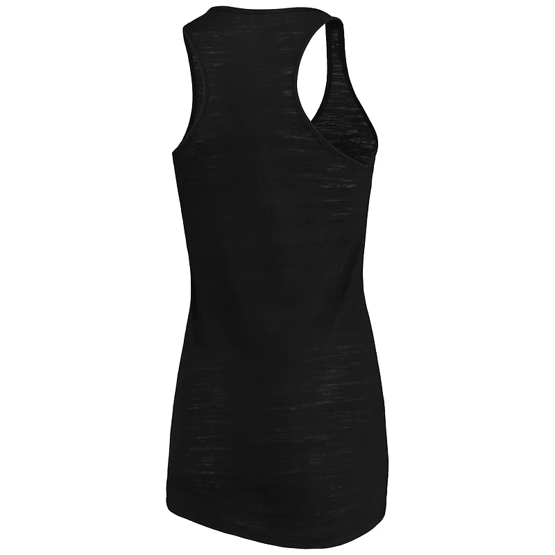 Women's Soft as a Grape Black Oakland Athletics Multicount Racerback Tank Top