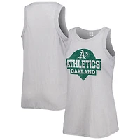 Débardeur Oakland Athletics gris doux comme du raisin pour femme