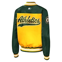 Women's Starter Gold Oakland Athletics The Legend Full-Snap Jacket
