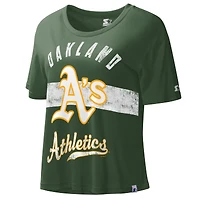 Haut court Starter Green Oakland Athletics Record Setter pour femme