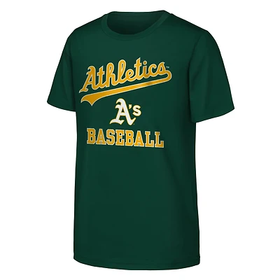 T-shirt vert Heart & Soul des Athletics d'Oakland pour jeunes