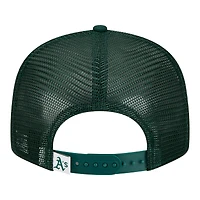 Casquette trucker snapback New Era verte Oakland Athletics 9FIFTY pour jeunes