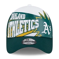 Casquette ajustable Oakland Athletics Boom 9FORTY verte New Era pour jeunes