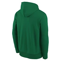 Sweat à capuche de performance vert pour jeunes Nike Oakland Athletics Authentic Collection