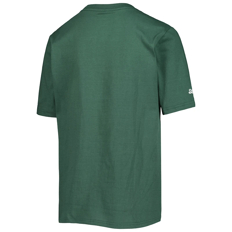 Ensemble de t-shirts combinés vert/blanc pour jeunes Oakland Athletics