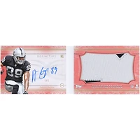 Amari Cooper Oakland Raiders Autographed 2015 Topps Definitive Jumbo Relic Pigskin Booklet #NNO #1/1 Rookie Card