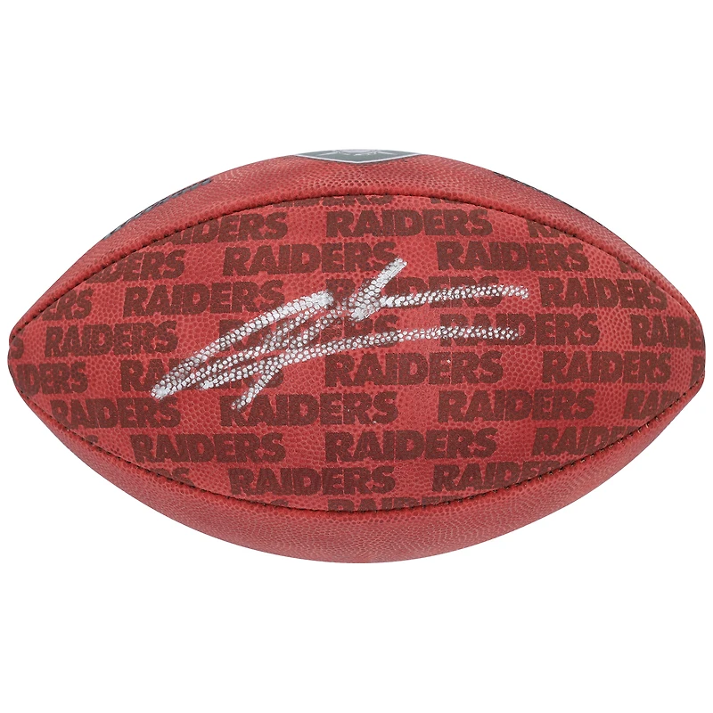 Ballon de football Duke Showcase autographié par Charles Woodson des Green Bay Packers