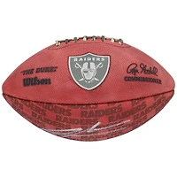 Ballon de football Duke Showcase autographié par Charles Woodson des Green Bay Packers