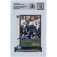Charles Woodson Oakland Raiders Autographed 1998 Bowman #181 Beckett Fanatics Witnessed Authenticated 10 Rookie Card