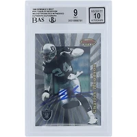 Charles Woodson Oakland Raiders Autographed 1998 Bowman's Best #101 Beckett Fanatics Witnessed Authenticated /10 Rookie Card
