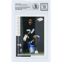 Carte de recrue autographiée de Charles Woodson (Oakland Raiders) de 1998, Pinnacle Score n° 236, authentifiée par Beckett Fanatics Witnessed.