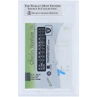 Carte de recrue authentifiée par Beckett Fanatics Witnessed, signée par Charles Woodson, Oakland Raiders, Skybox E-X 2001, numéro 58, 1998