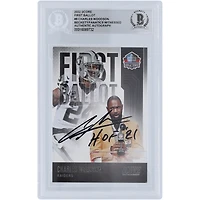 Carte Panini 2022 autographiée par Charles Woodson Oakland Raiders #FB-CW Beckett Fanatics Witnessed Authenticated Card avec l'inscription "HOF 21"