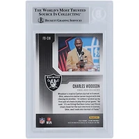 Carte Panini autographiée 2022 #FB-CW Beckett Fanatics Witnessed Authenticated de Charles Woodson Oakland Raiders
