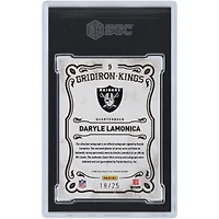 Daryle Lamonica Oakland Raiders Autographed 2010 Panini Threads Gridiron Kings #9 #18/25 SGC Authenticated 9.5/10 Card