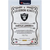 Daryle Lamonica Oakland Raiders Autographed 2010 Panini Threads Gridiron Kings #9 #4/50 Card