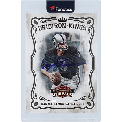 Daryle Lamonica Oakland Raiders Autographed 2010 Panini Threads Gridiron Kings #9 #4/50 Card