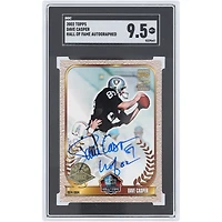 Dave Casper Oakland Raiders Autographed 2002 Topps Hall Of Fame #NNO SGC Authenticated 9.5 Card with "HOF 02" Inscription
