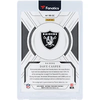Carte Panini National Treasures 2024 autographiée par Dave Casper des Oakland Raiders, surnoms notables #NN-DC #10/49