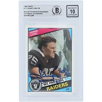 Howie Long Oakland Raiders Autographed 1984 Topps Series 1 #111 Beckett Fanatics Witnessed Authenticated 10 Rookie Card with "HOF 2000" Inscription