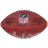 Howie Long Oakland Raiders Autographed Duke Full Color Football with "SB XVIII Champ" Inscription