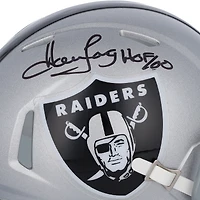 Howie Long Oakland Raiders Autographed Riddell Speed Mini Helmet with "HOF 2000" Inscription