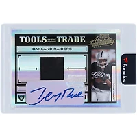Jerry Rice Oakland Raiders Autographed 2004 Playoff Absolute Memorabilia Game Used Relic #TT-41 #11/25 Card