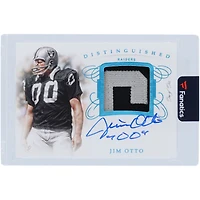 Jim Otto Oakland Raiders Autographed 2019 Panini Flawless Dual-Color Relic #DA-JO #1/1 Card with "00" Inscription 