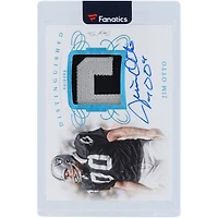Jim Otto Oakland Raiders Autographed 2019 Panini Flawless Dual-Color Relic #DA-JO #1/1 Card with "00" Inscription 