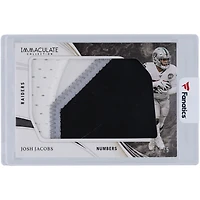 Carte Josh Jacobs Oakland Raiders 2020 Panini Immaculate Collection Numbers Tri-Color Relic #IL26 #21/25